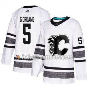 Miesten NHL Calgary Flames Pelipaita Mark Giordano 5 2019 All-Star Adidas Valkoinen Authentic